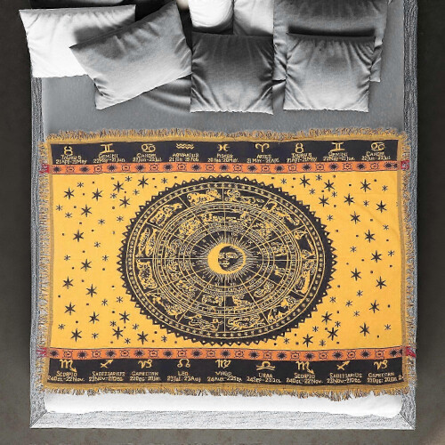 Couch Decor Woven Throw Blanket Boho Simple Design Bed Cover 180x130cm Decorative 1Pack 2