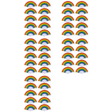 50X Ventaglio Arcobaleno Orgoglio Ventilatori Portatili Pieghevoli Accessori per Orgoglio Gay Arcobaleno Accessori Decorazioni Mese 'Orgoglio