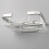 Porta sapone in alluminio con design a 3 fori, colore argento. 5