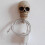 Skull Shape Wall Hanger Halloween Hook for Home Use 1Pcs Beige Resin Hook 4