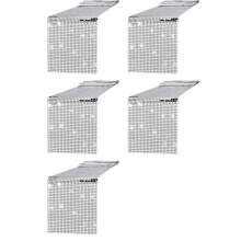 5X Chemin de Table de Fête Disco avec Miroir en Feuille D'Argent, Couverture de Table Métallique à Paillettes pour Fête de Danse Disco, Mariage