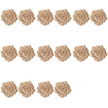 16X Furniture Appliques de Sculpture sur Bois Vintage Nautique Decor Cabinet Porte Stickers Solides Fleurs Motif Sculpté en Bois