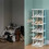 Schuh-Organizer, weiß, 6er-Pack – Schlankes, platzsparendes Design 1