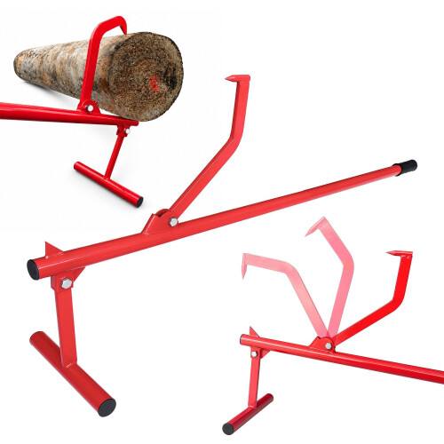 Baumstammheber mit drehbarem Haken, Stahl, Rot/Schwarz 1