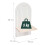 Boho houten wandplankenset, naturel wit, 2 stuks 4