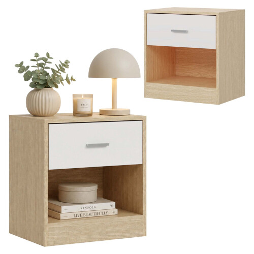 Nachttisch mit Schublade, MDF, 41 x 39 x 28 cm 1