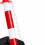 Absperrpfosten aus Kunststoff mit Kette, rot/weiß – 10er-Pack 9