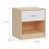 Nachttisch mit Schublade, MDF, 41 x 39 x 28 cm 4