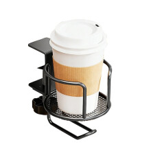 2in1 Desk Cup Holder with Headphone Hanger Holder, Anti-Spill Cup Holde Hook Suitable for Coffee Mup