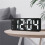 Digital Alarm Clock 12/24H Display Voice Control Temp Snooze Night Mode Adjustable Brightness LED Clocks No Battery 1