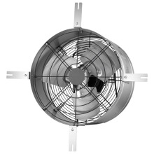 Abluftventilator für Dachboden 38 cm-Duoku-Luftdurchsatz 2208,7 m³/h mit integriertem Thermostat, für Haus, Garage, Lager
