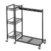 Organisateur d'Outils de Jardin-Duoku-avec Porte-balais, Support de Rangement pour Serpillières, Brosses et Accessoires de Nettoyage