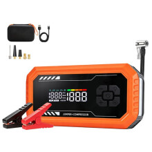 Batteriebooster mit Luftkompressor - DUOKU - JS-638 - 3000 A - 10000 mAh - Kompressor 150 PSI