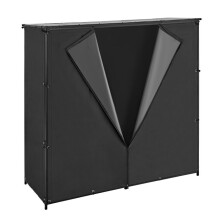 Suporte para Lenha com Capa Impermeável - Duoku - 1855 mm, para Armazenamento Externo de Madeira para Aquecimento. para Lareira ou Pátio.