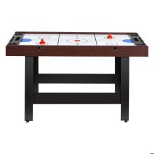 Tavolo da Giochi 4 in 1-Duoku-Air Hockey, Poker, Calcio Balilla e Ping-pong 140 cm, Ideale per Sala Giochi Familiare, Design Compatto