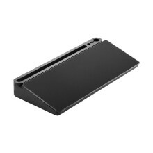 Trocken abwischbare Glas-Tafel - DUOKU - DK-G-4018-B - 400x180x48 mm - Schwarz - Stauraum
