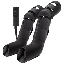 Masajeador de Piernas de Compresión de Aire-Duoku-6 Modos de Masaje, Negro, 9 Niveles de Intensidad, 3 Opciones de Calentamiento, Apagado Automático