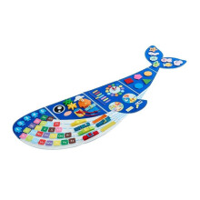 Painel Sensorial de Parede para Crianças-Duoku em Feltro de Baleia, Quadro de Atividades Montessori Dobrável 12 em 1, para Salas de Jogos
