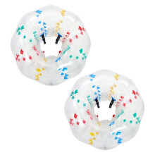 Lot de 2 Bulles Gonflables pour le Foot-Duoku-Diamètre 1,5 m, Adaptées Aux Adultes, Idéales pour Les Activités en Plein Air, en PVC