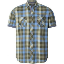 (3XL, Türkis) Jan Vanderstorm Men's Short Sleeve Shirt Thiade Casual Business Slim Fit Solid Color Breathable Summer