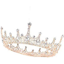 Baroque Queen Tiara for Women – Rhinestone Crystal Wedding Crown, Bridal Hair Accessories for Party, Birthday, Pageant