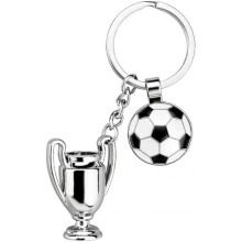 (Stil 3) AYEUPZ Soccer Keychain Personalized Football Keyring Backpack Charm Gift for Colleagues School Start