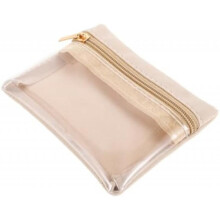LABRIMP Clear Jewelry Organizer Case with Zipper Pocket Small Travel Jewelry Box for Earrings Rings Bracelets Compact Storage Bag for Women