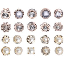 LRXIYODE 20 Pcs Pearl Brooch Pins for Women Cardigan Decorative Corsage Fashion Safety Brooches Random Color