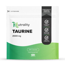 Nutrality Taurine Supplement 2000mg 240 Capsules High Strength Energy