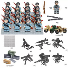 (20PCS Italian Army) Fit Lego WWII Soviet Union German Forces Soldiers Minifigures Kid Toys