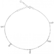 (Kugel) Qings 925 Sterling Silver Ankle Bracelet Butterfly Star Infinity Ball Charm Waterproof Adjustable Foot Chain Summer Beach Gift for Women Girls