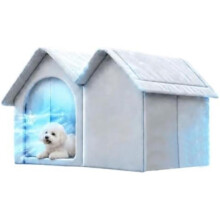 Air Conditioned Dog House Oxford Fabric Cooling Shelter for Small Medium Dogs Puppies Cats Outdoor Patio Garden