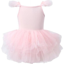 (Rosa B02, 6-8 Jahre) AIEOE Girls Ballet Leotard Classic Tutu Dress Cotton Sleeveless Dancewear with Snap Button 1-8 Years