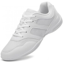 (36 EU, Weiß) GlideMoves Cheer Shoes for Girls Youth Dance Athletic Training Tennis Shoes Breathable Running Competition Tumbling