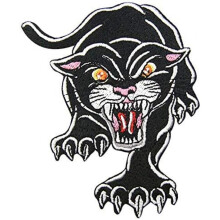 (Fleischfressender Panther) Sagitty Golden Roaring Tiger Embroidered Patch - Iron On or Sew On -1 Piece