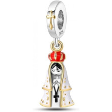 (0PAC851) 925 Sterling Silver Charm Pendant for Bracelet Women, Pandach Beads Fit European Bracelets Necklace, Gift for Women Girls