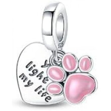 (0PAC482) 925 Sterling Silver Charm Pendant for Bracelet Women, Pandach Beads Fit European Bracelets Necklace, Gift for Women Girls