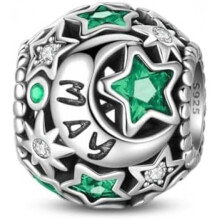 (3PAC1360-5) 925 Sterling Silver Charm Pendant for Bracelet Women, Pandach Beads Fit European Bracelets Necklace, Gift for Women Girls