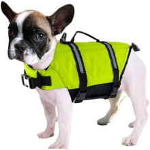 (grün, Xl) Dog Life Jacket High Visibility Adjustable for Swimming Kayaking Lake S/M/L