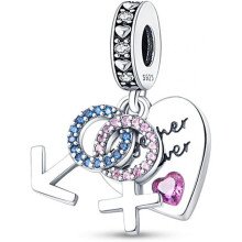 (0PAC357) 925 Sterling Silver Charm Pendant for Bracelet Women, Pandach Beads Fit European Bracelets Necklace, Gift for Women Girls