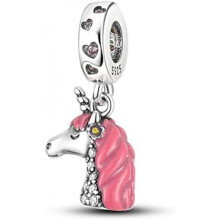 (KJC160) 925 Sterling Silver Charm Pendant for Bracelet Women, Pandach Beads Fit European Bracelets Necklace, Gift for Women Girls