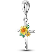 (0KJC793) 925 Sterling Silver Charm Pendant for Bracelet Women, Pandach Beads Fit European Bracelets Necklace, Gift for Women Girls