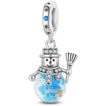(0PAC2040) 925 Sterling Silver Charm Pendant for Bracelet Women, Pandach Beads Fit European Bracelets Necklace, Gift for Women Girls