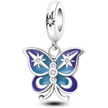 (0KJC876) 925 Sterling Silver Charm Pendant for Bracelet Women, Pandach Beads Fit European Bracelets Necklace, Gift for Women Girls