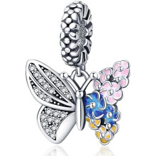 (PAC072) 925 Sterling Silver Charm Pendant for Bracelet Women, Pandach Beads Fit European Bracelets Necklace, Gift for Women Girls