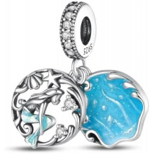 (0PAC440) 925 Sterling Silver Charm Pendant for Bracelet Women, Pandach Beads Fit European Bracelets Necklace, Gift for Women Girls