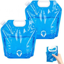 Farmty Collapsible Water Container 10L Portable Water Jug with Leak-Proof Spigot for Camping Hiking BBQ Picnic Outdoor