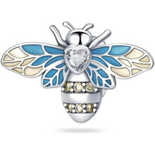 (3PAC132) 925 Sterling Silver Charm Pendant for Bracelet Women, Pandach Beads Fit European Bracelets Necklace, Gift for Women Girls
