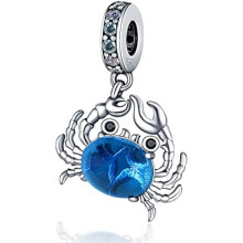 (3PAC020) 925 Sterling Silver Charm Pendant for Bracelet Women, Pandach Beads Fit European Bracelets Necklace, Gift for Women Girls