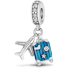 (3KJC077) 925 Sterling Silver Charm Pendant for Bracelet Women, Pandach Beads Fit European Bracelets Necklace, Gift for Women Girls